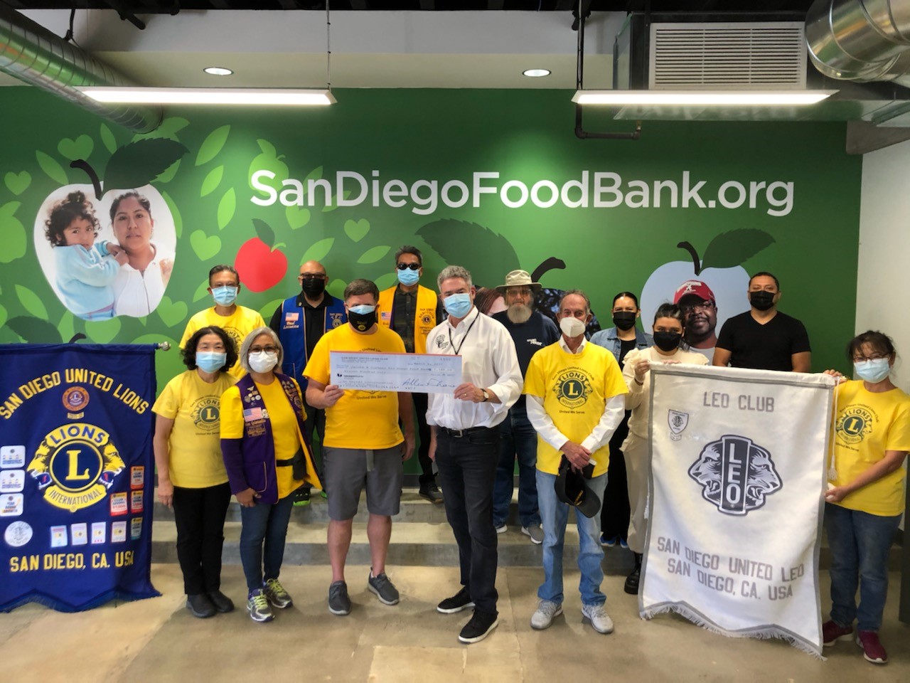 San Diego Food Bank 2021 San Diego United Lions Club